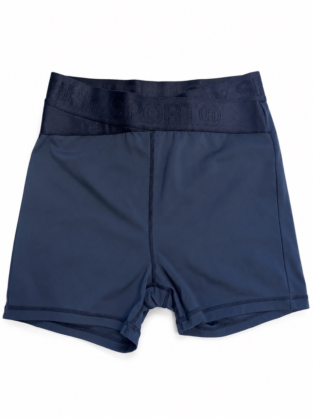 Superdry 6US Women's Black High-Waist Bike Shorts Tech Cycling active workout